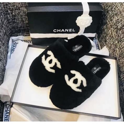 chanel bedroom slippers|chanel slippers price.